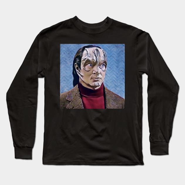 Murder Lizard 9 - Pensive in Turtleneck Long Sleeve T-Shirt by OrionLodubyal